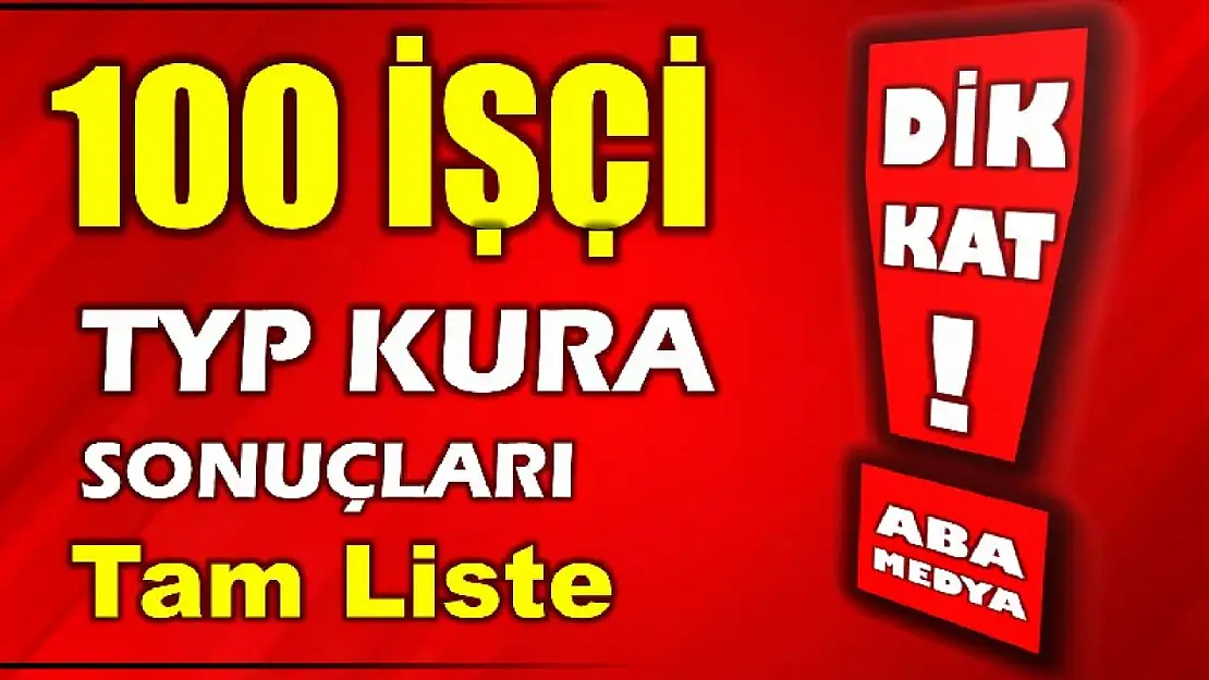 Bartın TYP kura sonuçları