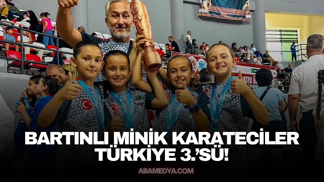 Bartınlı Minik Karateciler Türkiye 3.'sü!