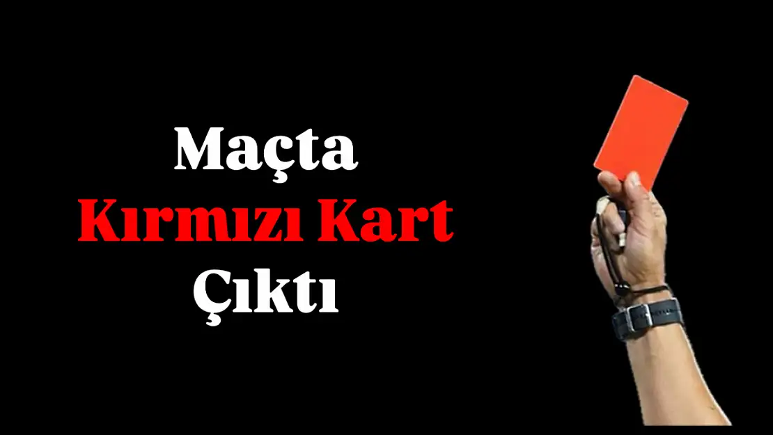 Bartınspor'da kırmızı kart şoku