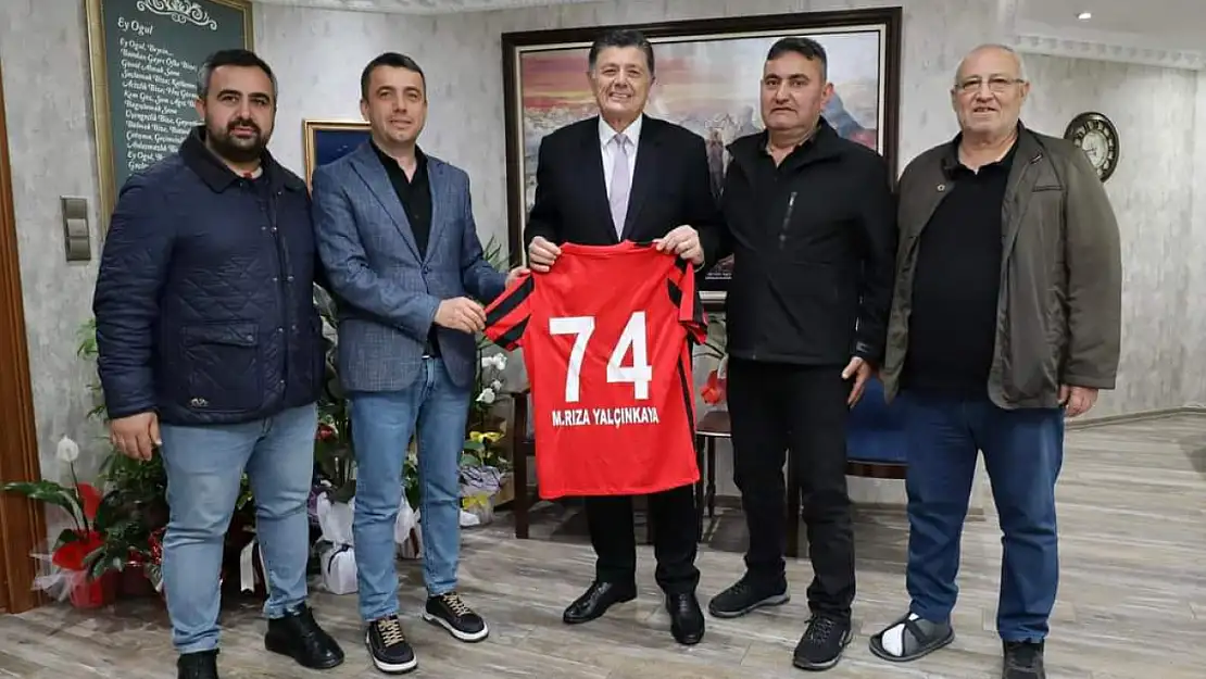 Bartınspor'dan Başkan Yalçınkaya'ya ziyaret