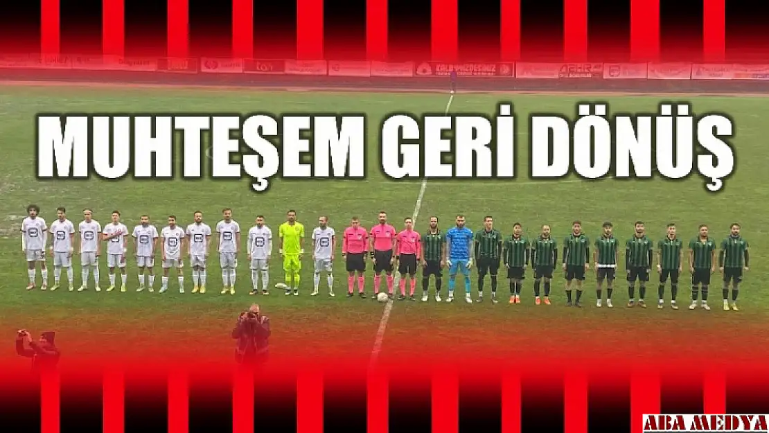 Bartınspor'dan muhteşem geri dönüş