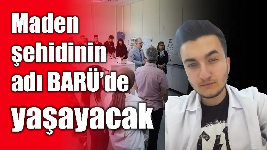 BARÜ, şehit öğrencisini unutmadı