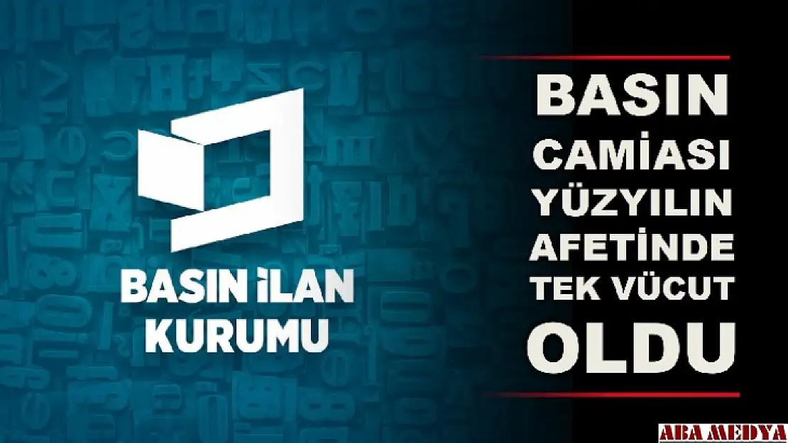 Basın camiası yüzyılın afetinde tek vücut oldu