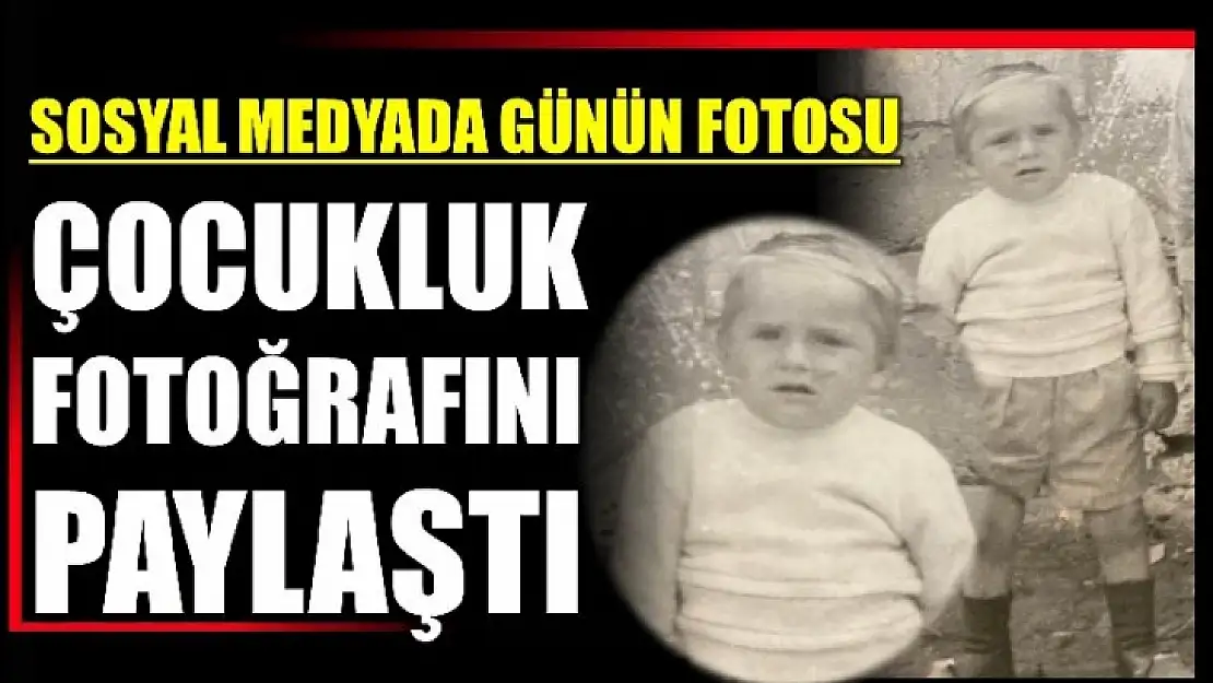 Başkan'ın çocukluk fotoğrafı