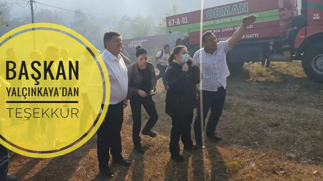 Başkan Yalçınkaya'dan geçmiş olsun ve teşekkür mesajı