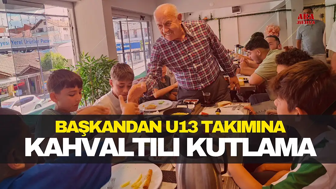 Başkandan U13 Takımına Kahvaltılı Kutlama