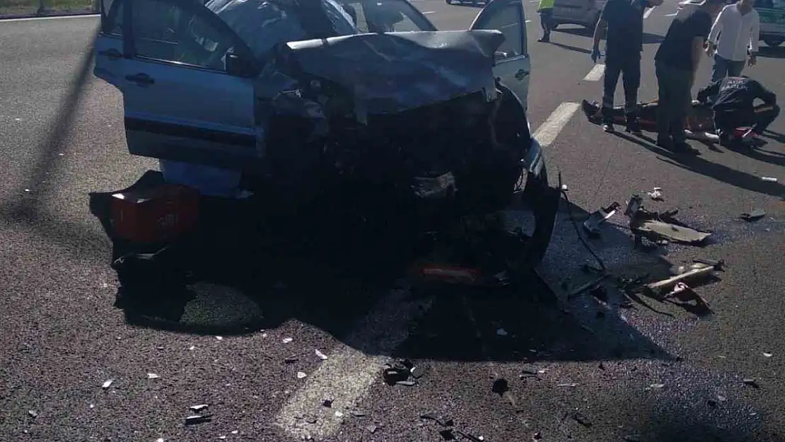 Bayram yolunda feci kaza: 1 ölü, 6 yaralı