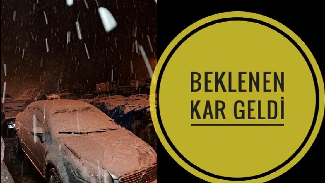 Beklenen kar yağışı başladı