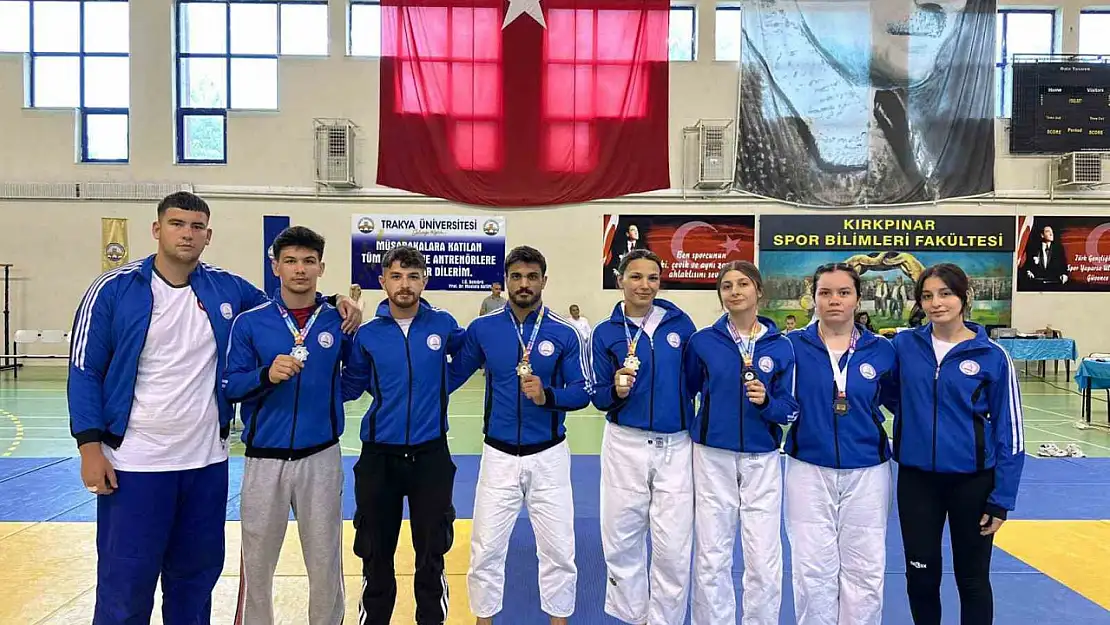 BEUN Judo takımı şampiyonaya damga vurdu 6 madalya, 2 kupa