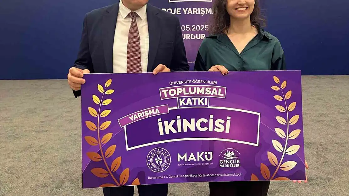 BEUN Lisansüstü Öğrencisi Merve Özçelik'in Yüksek Lisans Tezine ikincilik ödülü