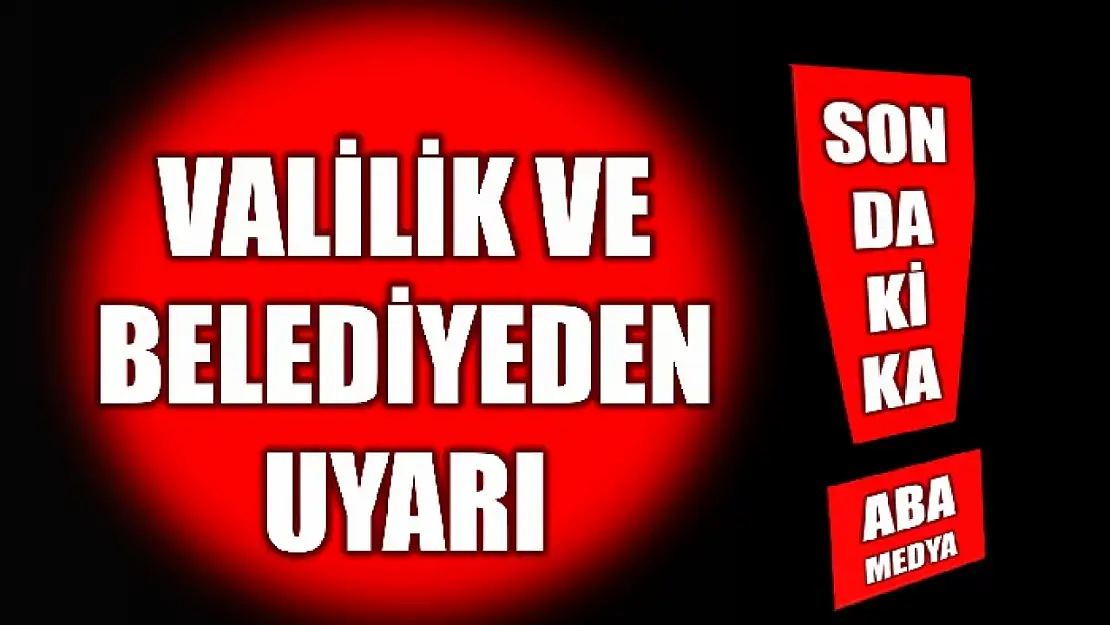 Bir uyarı daha geldi