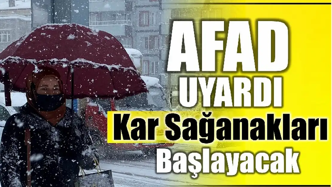 Bir uyarıda AFAD'tan geldi