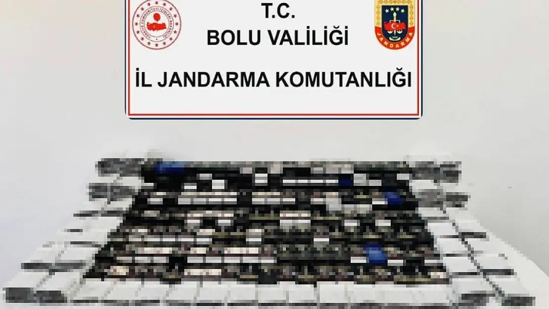 Bolu'da kaçak sigara operasyonu: Binlerce kaçak ürün ele geçirildi