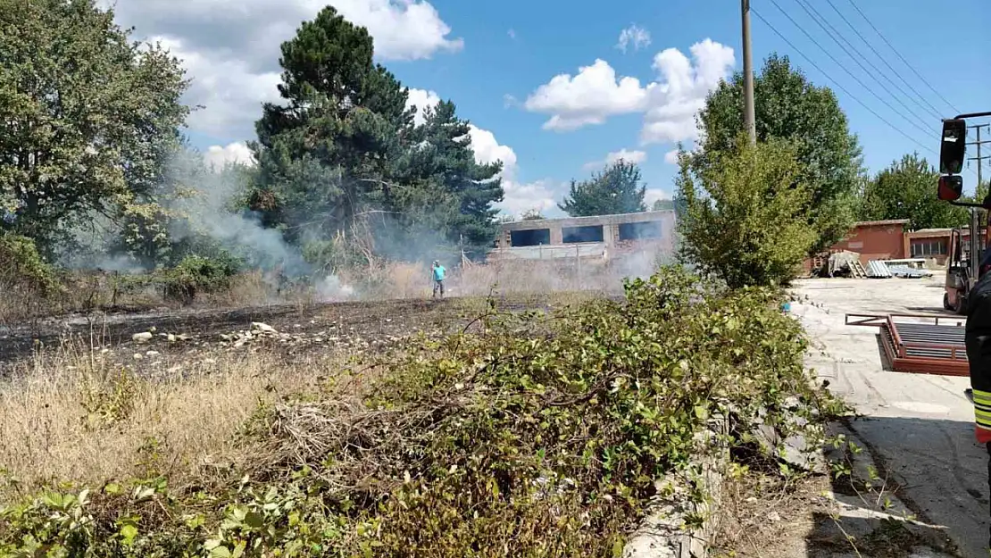 Bolu'da ot yangını büyümeden söndürüldü