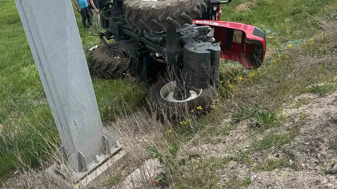 Bolu'da traktör takla attı: 1 yaralı