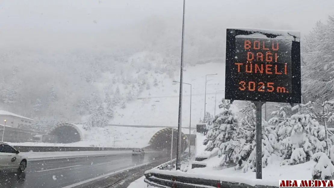 Bolu Dağı'nda kar kalınlığı 15 santimetreye ulaştı