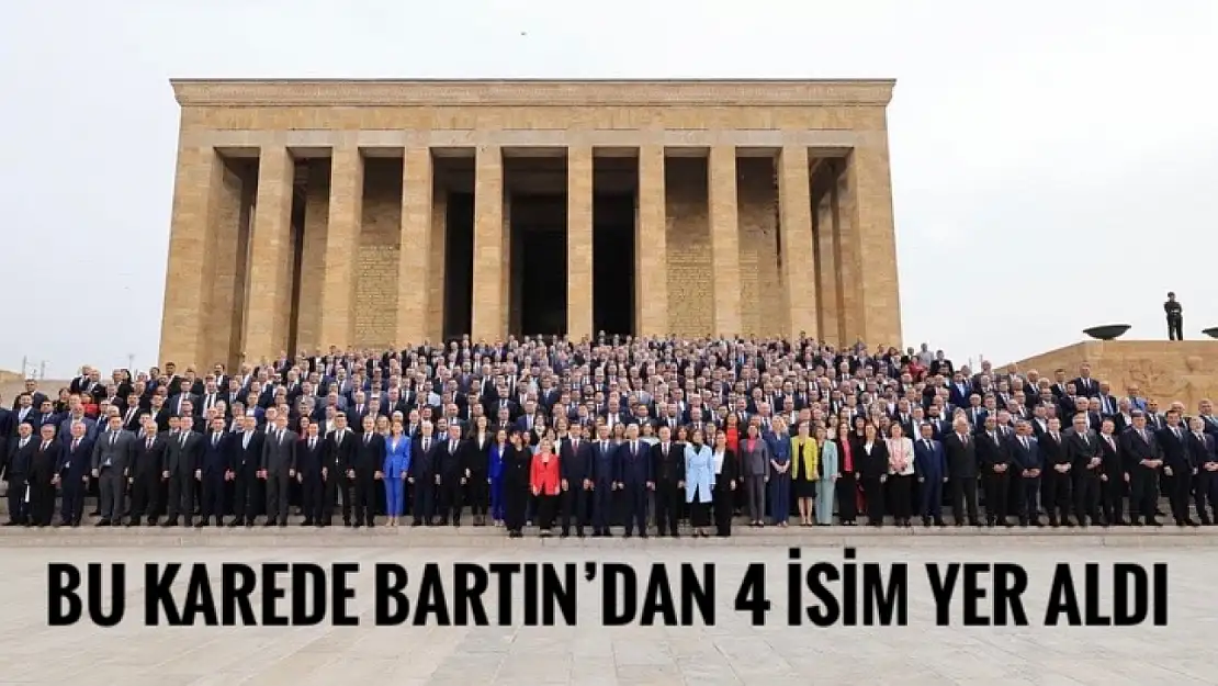 Bu karede Bartın'dan 4 isim yer aldı