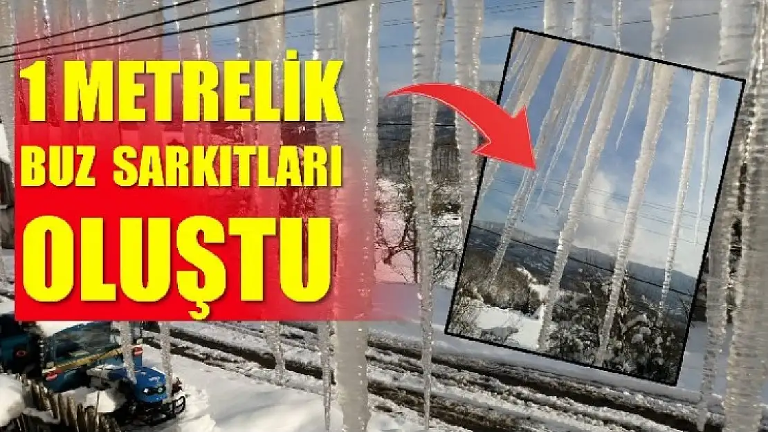 Buz sarkıtları oluştu