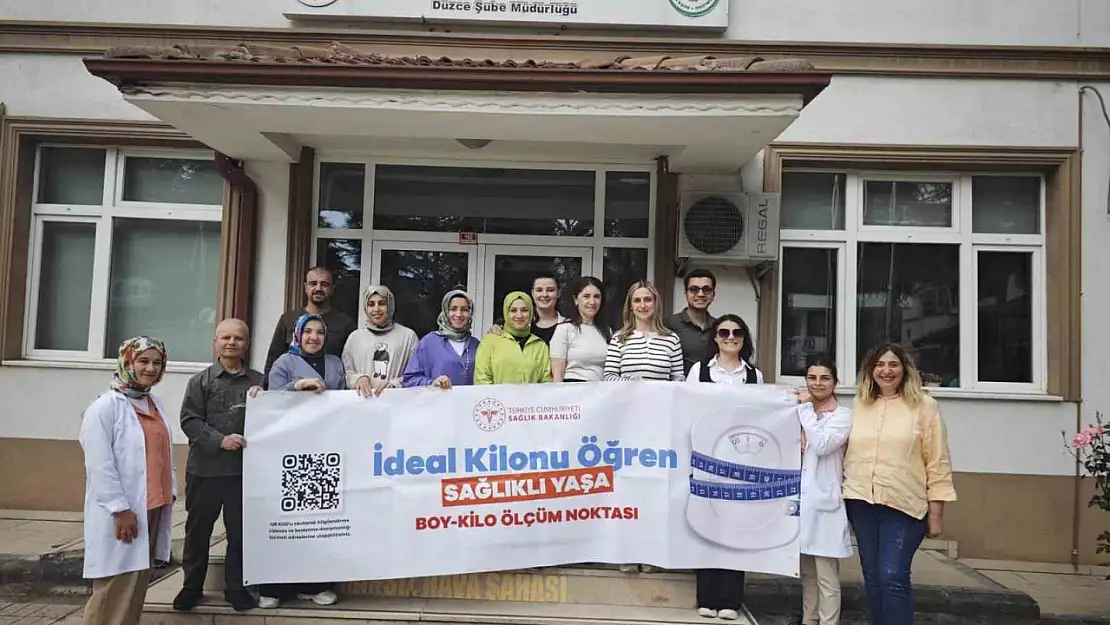 Çalışanların boyunu kilosunu ölçtüler