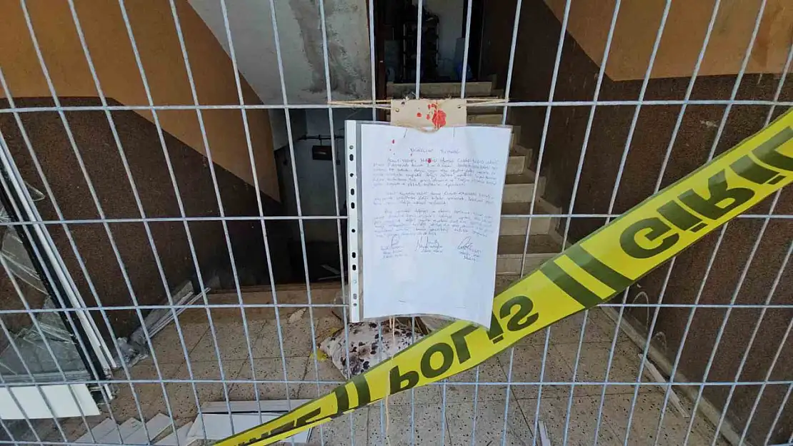 Çaycuma'daki doğalgaz patlaması sonrası tahliye edilen apartman mühürlendi