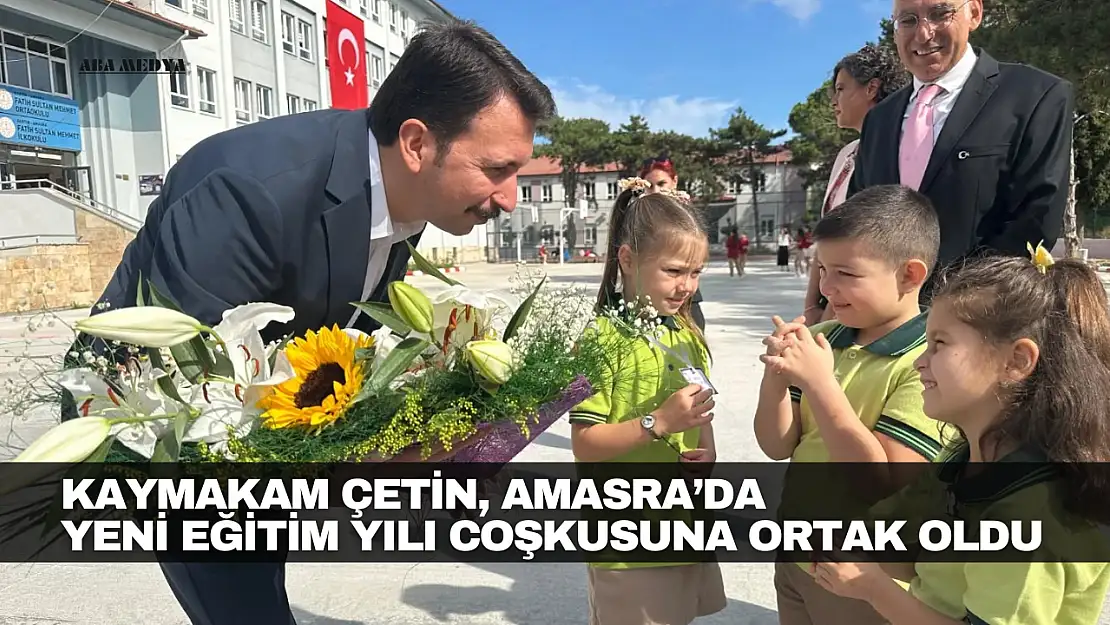 Çetin, Amasra'da Yeni Eğitim Yılı Coşkusuna Ortak Oldu