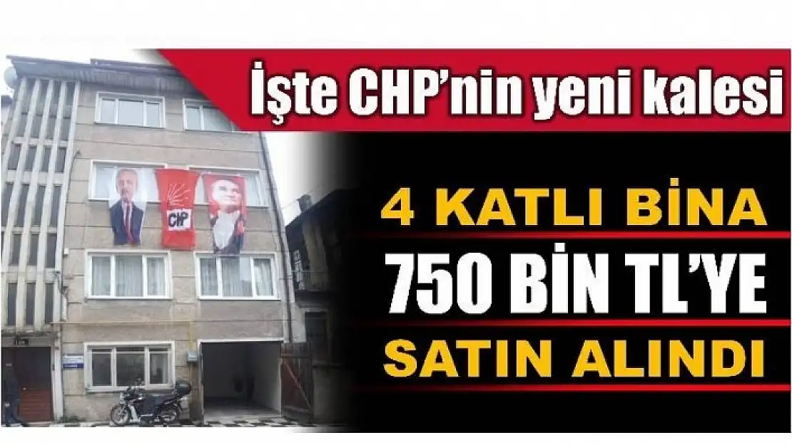 CHP'NİN BARTIN KALESİ BU BİNA OLACAK