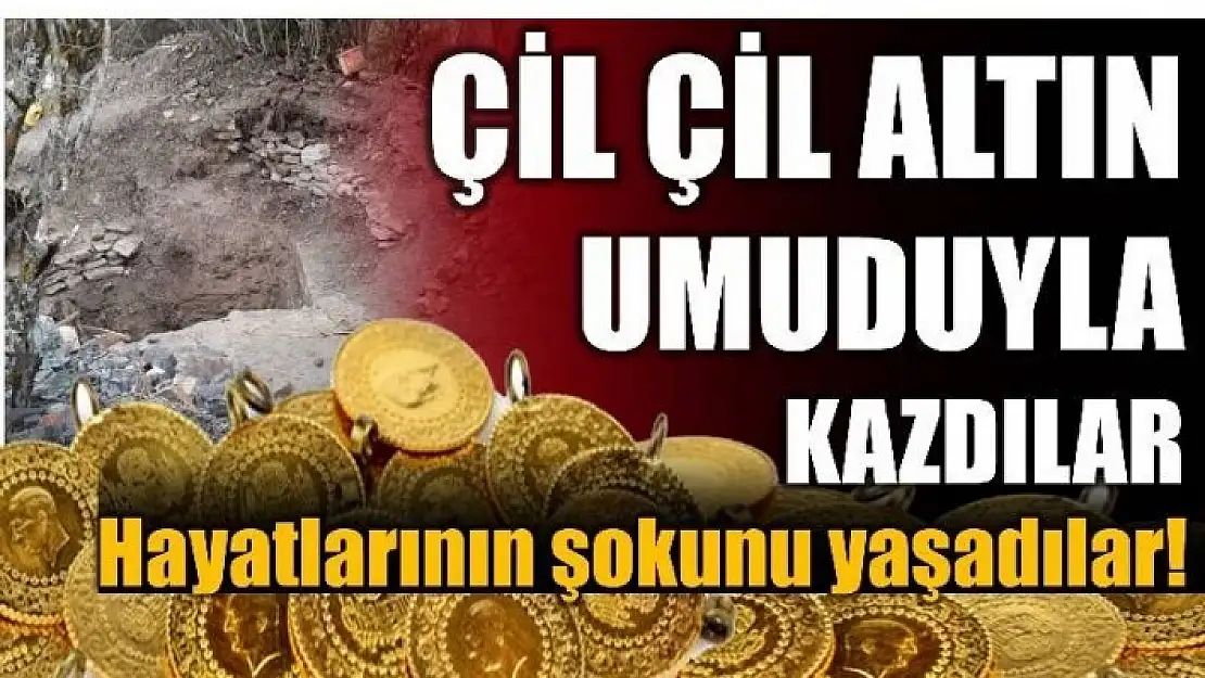 ÇİL ÇİL ALTIN UMUDUYLA KAZDILAR AMA!