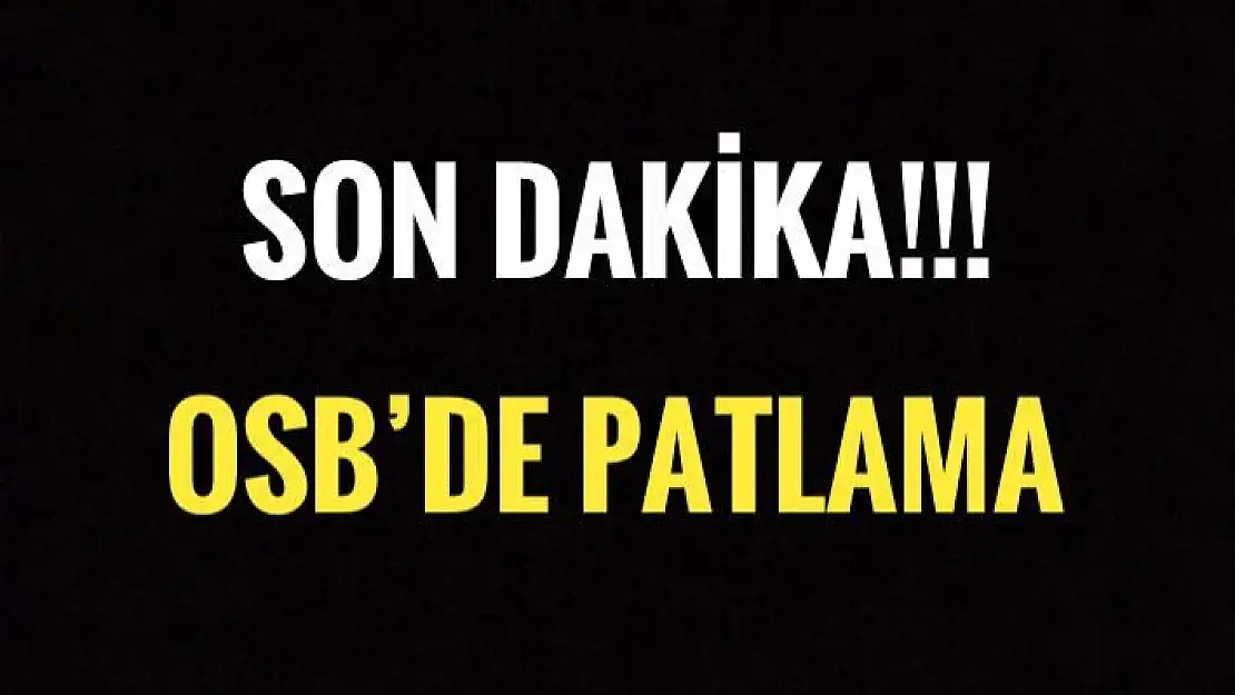 DEMİR ÇELİK FABRİKASINDA PATLAMA