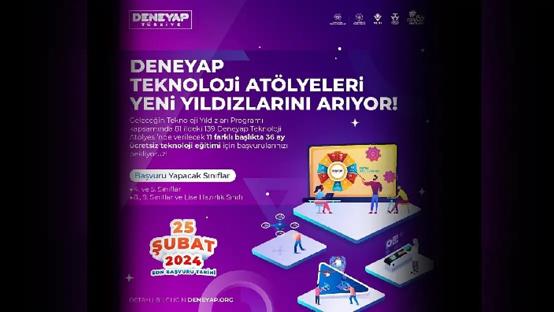 Deneyap Teknoloji Atölyeleri başvuruları başladı