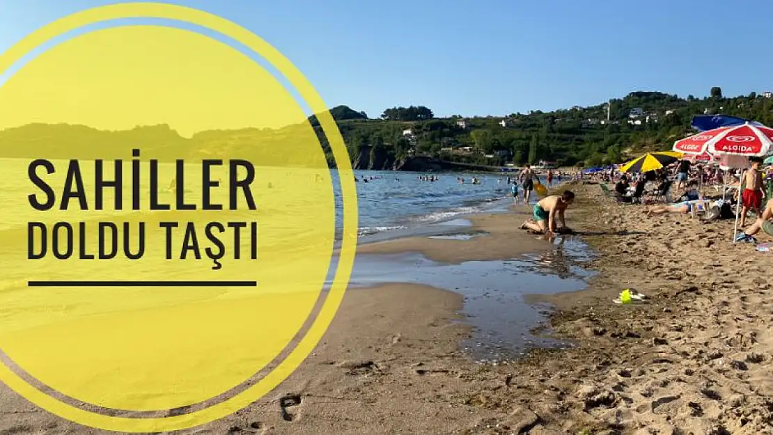 Deniz suyu ısındı, sahiller doldu taştı