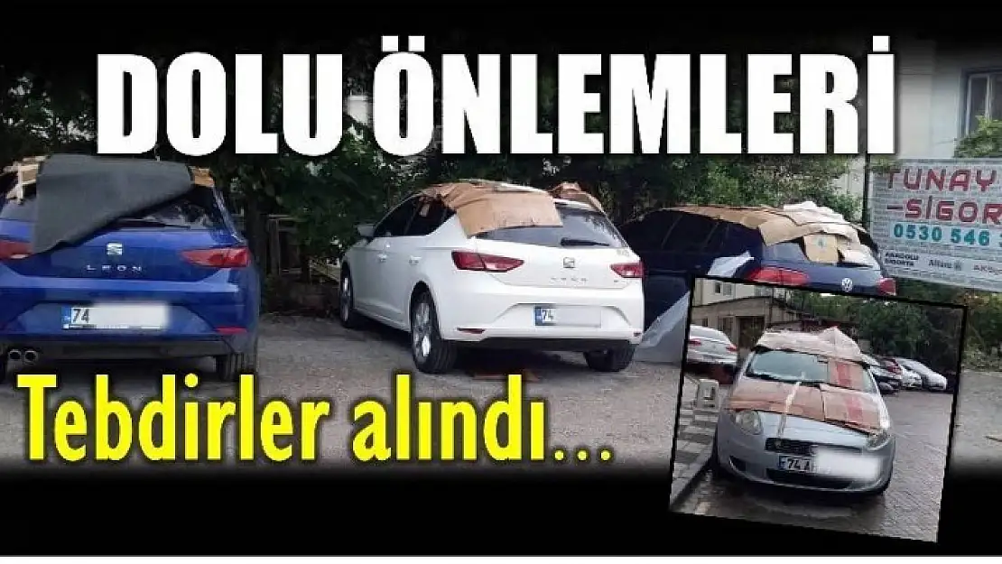 DOLU YAĞIŞINA KARŞI ÖNLEMLER ALINDI