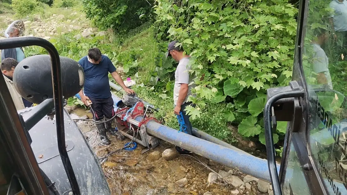 Düzce'de köylerde su arızalarına anında çözüm