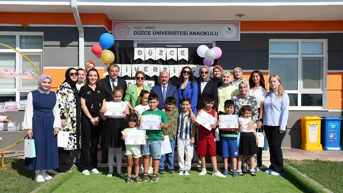 Düzce Üniversitesi Anaokulu Çocuk Kampüsü Kapanış Programı Gerçekleştirildi