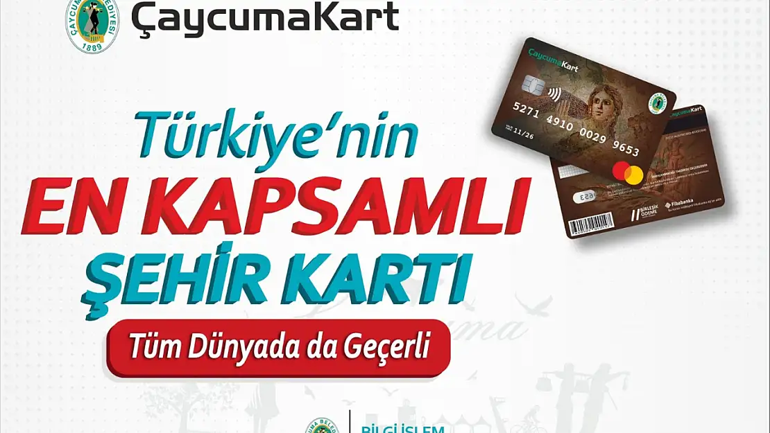 Eğitim yardımları ÇaycumaKart 'la ödeniyor