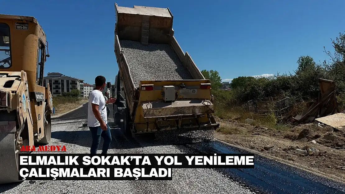 Elmalık Sokak'ta Yol Yenileme Çalışmaları Başladı