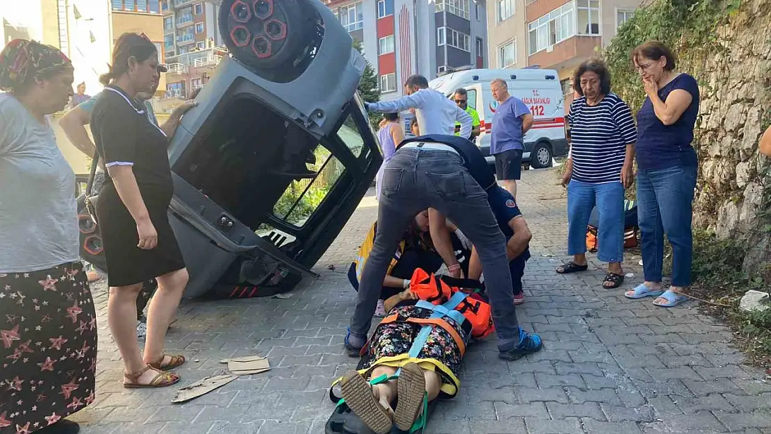 Aracını park etmek isterken alt yola uçtu