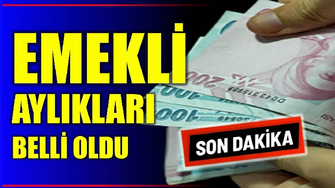 En düşük emekli maaşı belli oldu