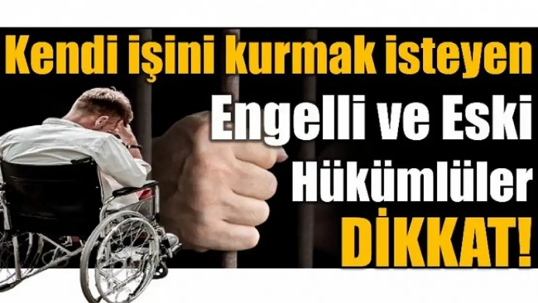 Engelli ve eski hükümlülere hibe desteği