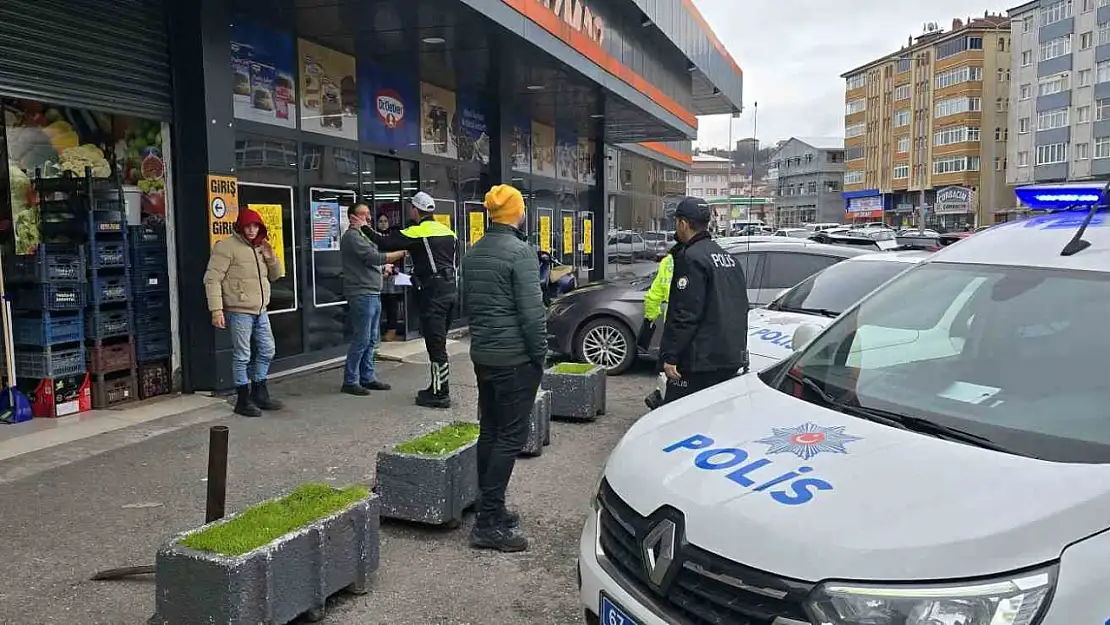 Ereğli'de market ve mağazalara trafik denetimi cezai işlem uygulandı