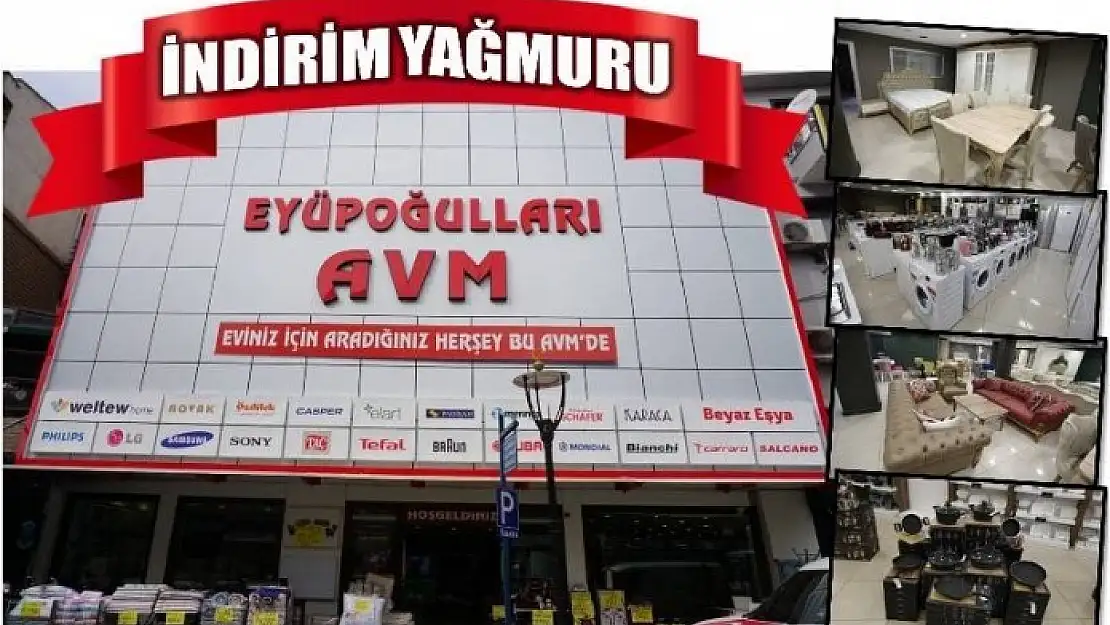 EYÜPOĞULLARI AVM'DE İNDİRİM YAĞMURU SÜRÜYOR