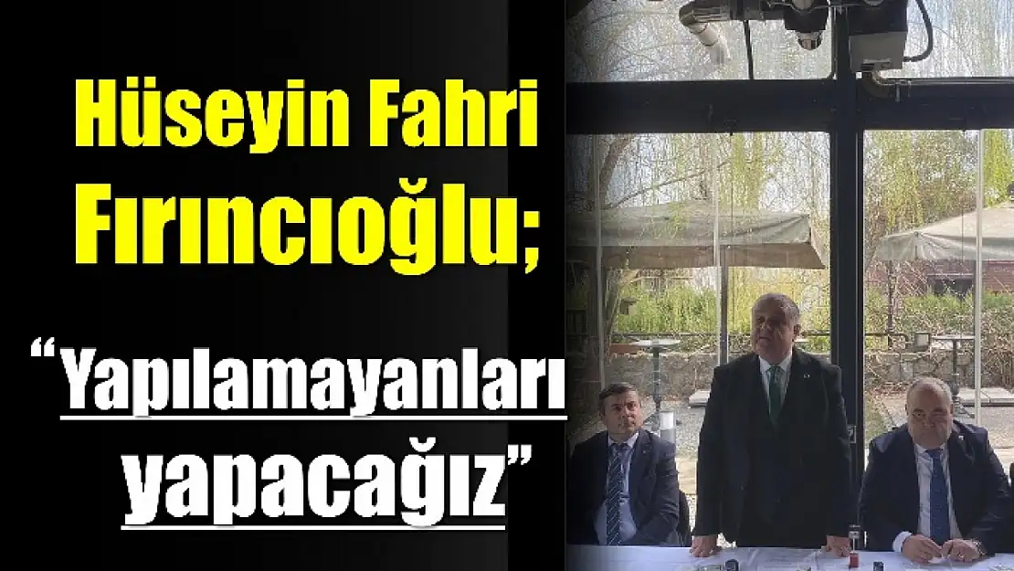 Fırıncıoğlu projelerini anlattı