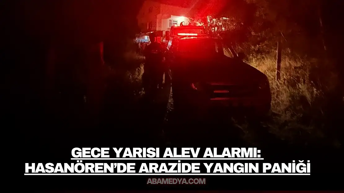 Gece Yarısı Alev Alarmı: Hasanören'de Arazide Yangın Paniği