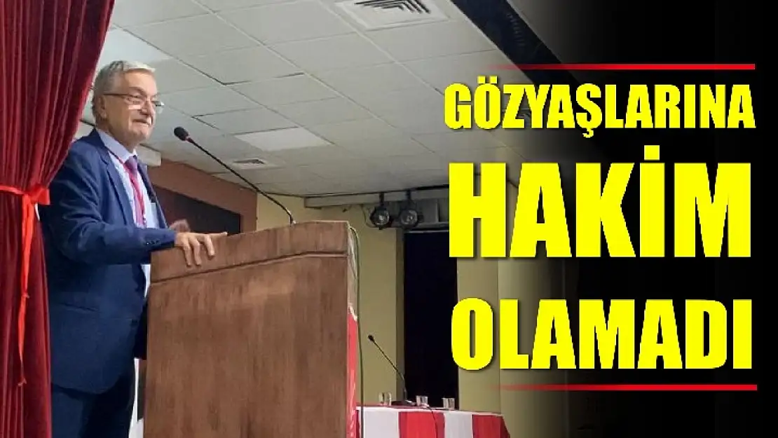 Gözyaşlarına hakim olamadı