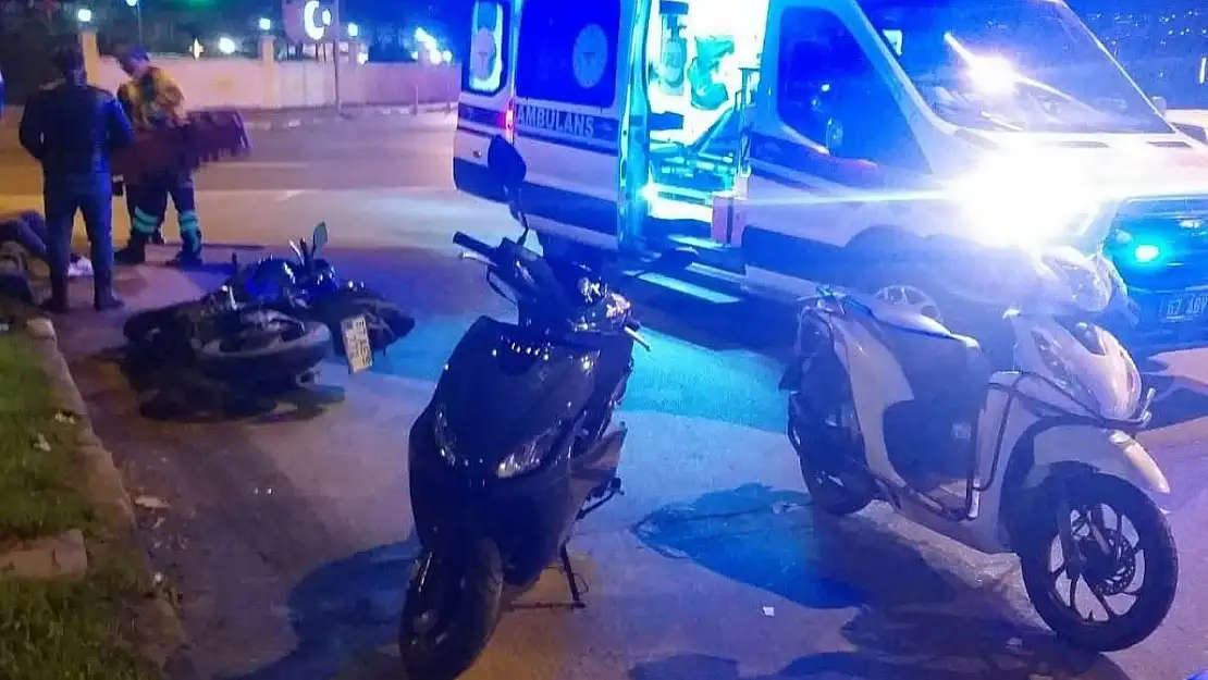 Gülüç'teki trafik kazasında motosiklet sürücüsü yaralandı