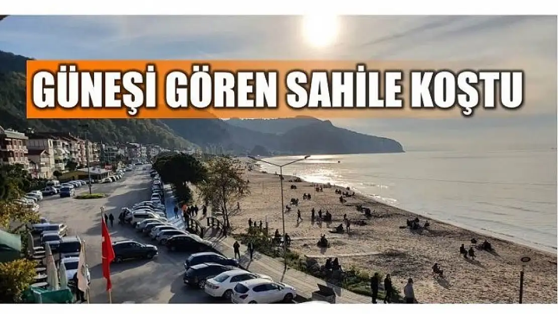 Güneşi gören sahile koştu