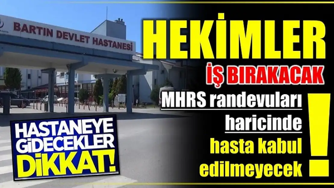 Hastaneye gidecekler dikkat!