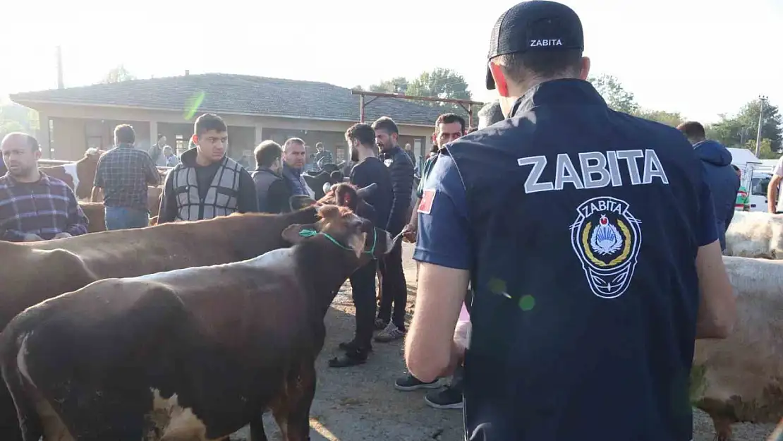 Hayvan pazarında denetim gerçekleştirildi