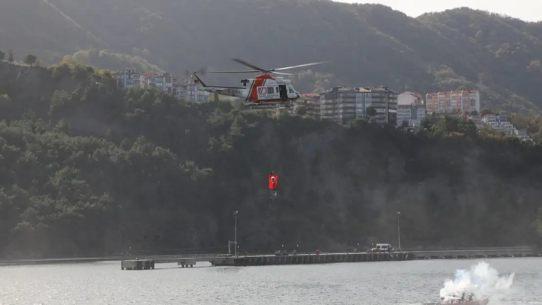 Helikopterle kurtarma operasyonunda nefesler tutuldu