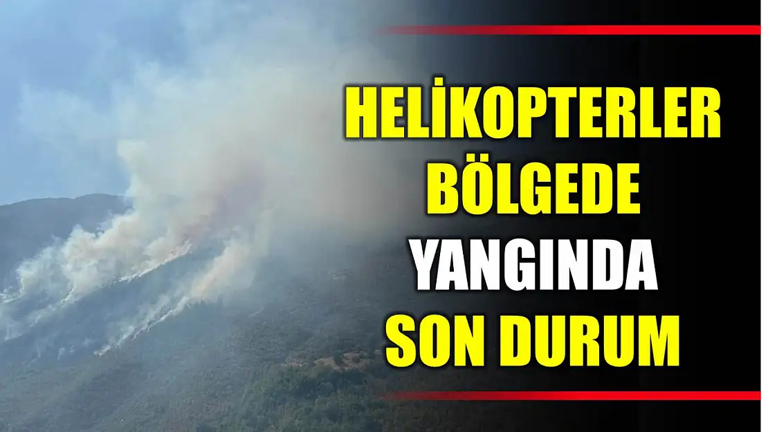 Helikopterler bölgede
