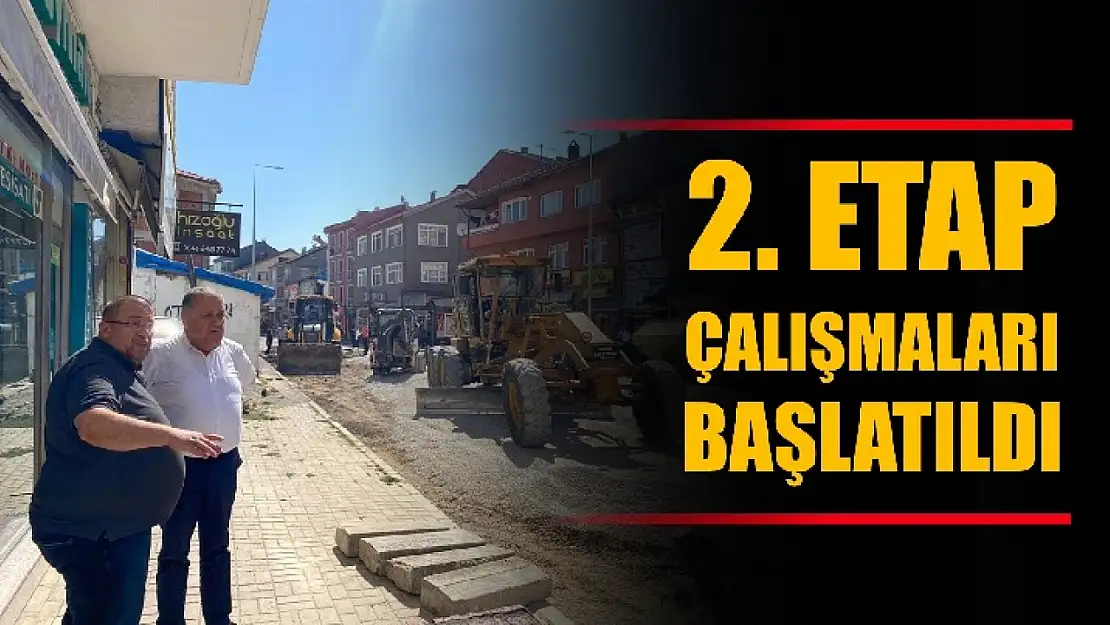 Hendekyanı Caddesi'nde 2.etap çalışmalarına başlandı